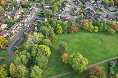 Luton kasabası İngiltere Büyük Britanya 'nın muhteşem manzara manzarası
