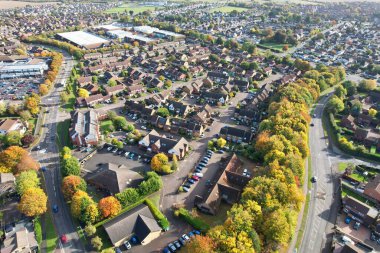 Luton kasabası İngiltere Büyük Britanya 'nın muhteşem manzara manzarası