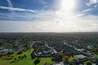 Luton kasabası İngiltere Büyük Britanya 'nın muhteşem manzara manzarası