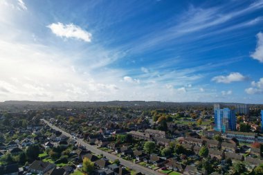 Luton kasabası İngiltere Büyük Britanya 'nın muhteşem manzara manzarası