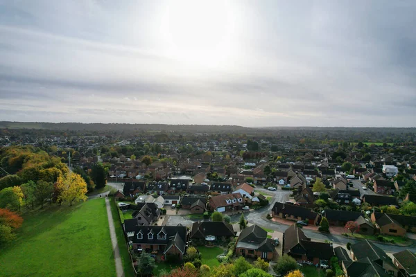 Vista Más Hermosa Del Paisaje Luton Town England Drone High — Foto de Stock