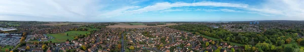 Mest Vackra Landskap Utsikt Över Luton Town England Storbritannien Drone — Stockfoto