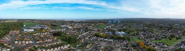 Najpiękniejszy Widok Miasto Luton Anglii Drone High Angle Camera Recorage — Zdjęcie stockowe