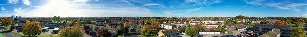 Vista Más Hermosa Del Paisaje Luton Town England Drone High —  Fotos de Stock
