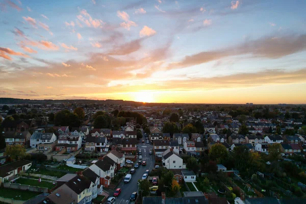 Vista Más Hermosa Del Paisaje Luton Town England Drone High — Foto de Stock