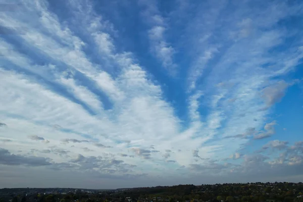 Best High Angle Footage Dramatic Clouds Sky Strong Winds England — Φωτογραφία Αρχείου