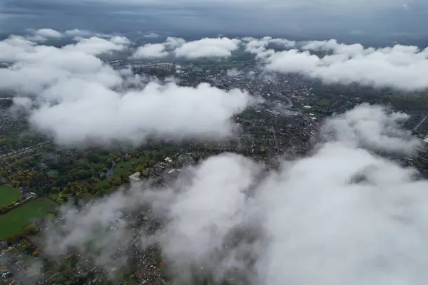 Best High Angle Footage Dramatic Clouds Sky Strong Winds England — Stock Photo, Image