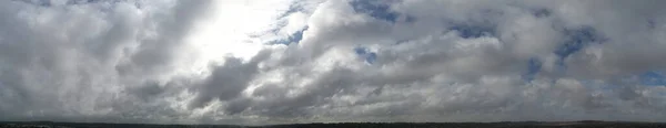 Las Mejores Imágenes Ángulo Alto Nubes Dramáticas Cielo Fuertes Vientos — Foto de Stock