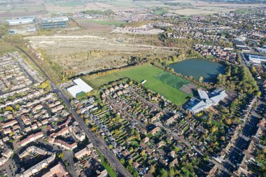 Aerial View of Dunstable Town