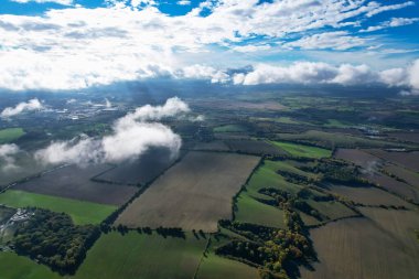 Dramatic Clouds over Countryside of England