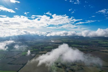 Dramatic Clouds over Countryside of England