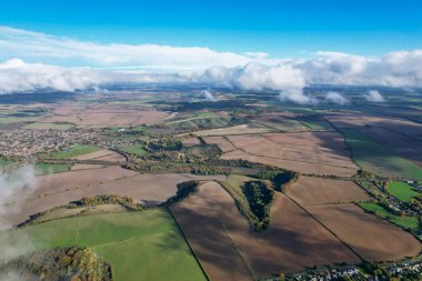 Dramatic Clouds over Countryside of England