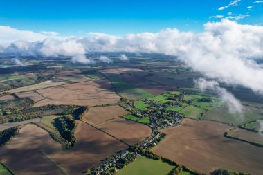 Dramatic Clouds over Countryside of England