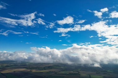 Dramatic Clouds over Countryside of England