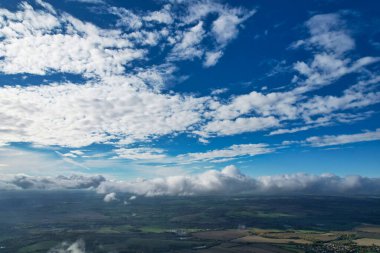 Dramatic Clouds over Countryside of England