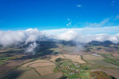 Dramatic Clouds over Countryside of England