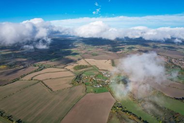 Dramatic Clouds over Countryside of England