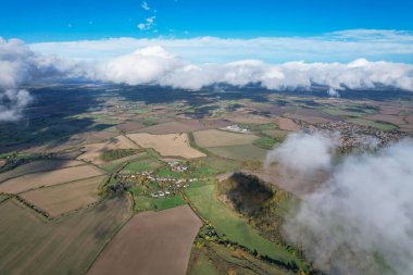 Dramatic Clouds over Countryside of England