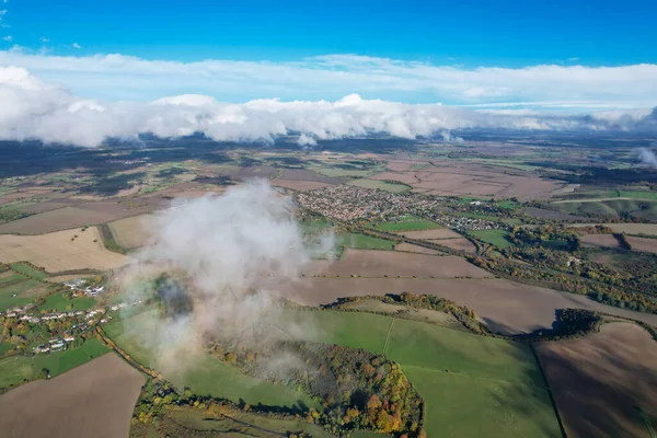 Dramatic Clouds over Countryside of England