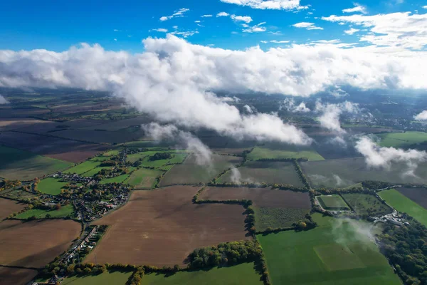 Dramatic Clouds over Countryside of England