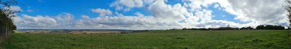 Flygfoto Panoramautsikt Över Brittiska Landsbygden — Stockfoto