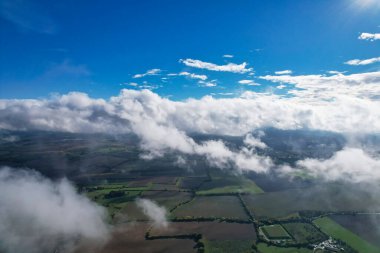 Dramatic Clouds over Countryside of England