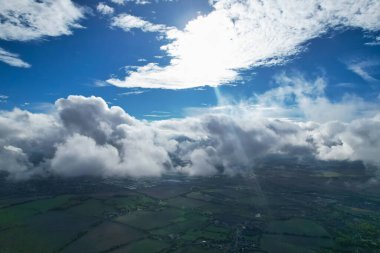 Dramatic Clouds over Countryside of England