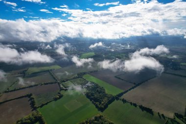 Dramatic Clouds over Countryside of England