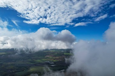 Dramatic Clouds over Countryside of England