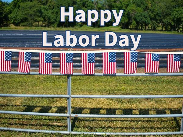 Many small American flags to celebrate Labor Day. Use this graphic for your party or social media posts.