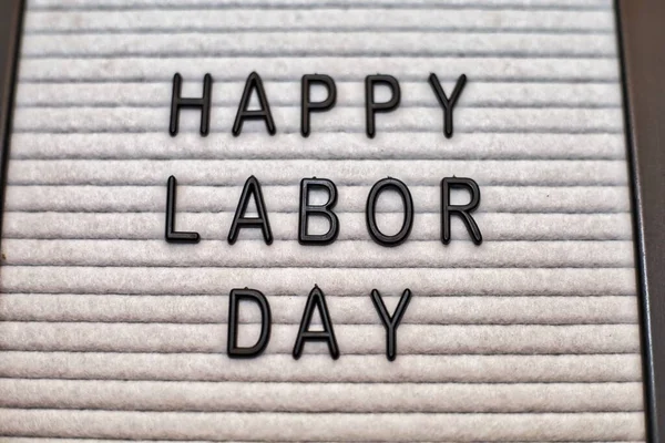 Happy Labor Day on Letter Board Marquee