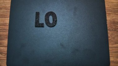 Say I Love You with this black on black design. Back in black with this stop motion footage perfect for your next social media post or ad.