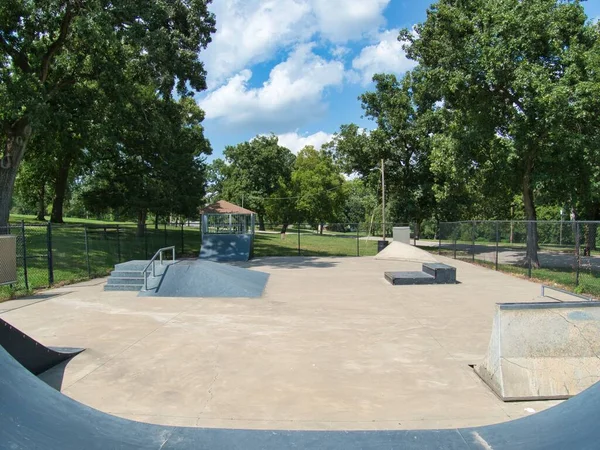 Blick Auf Den Wallace Park Skatepark Paola Kansas Auf Dem — Stockfoto