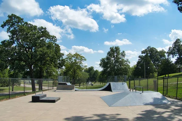 Blick Auf Den Wallace Park Skatepark Paola Kansas Auf Dem — Stockfoto