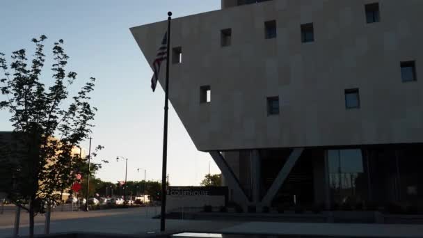 Olathe Kansas August 2022 New Johnson County Courthouse Established 2020 — Vídeos de Stock