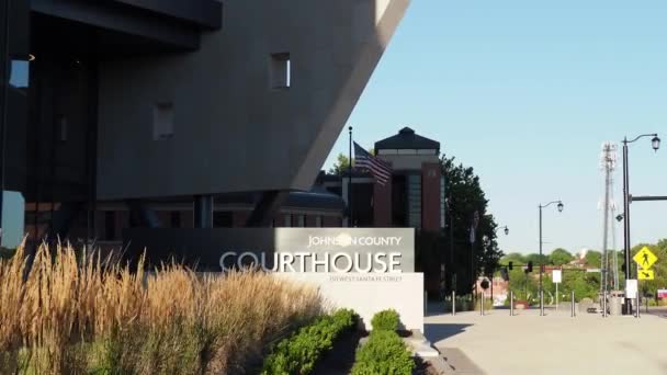 Olathe Kansas August 2022 New Johnson County Courthouse Established 2020 — Video Stock