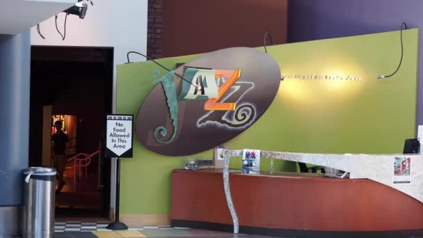 Kansas City Missouri August 2022 Entrance Kansas City Jazz Museum — Stockvideo