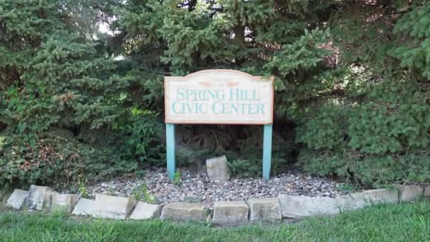 Spring Hill Kansas Civic Center City Administration — Stockvideo