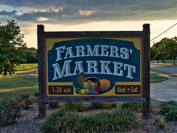 Olathe Kansas August 2022 Olathe Kansas Farmers Market Community Center — Fotografia de Stock