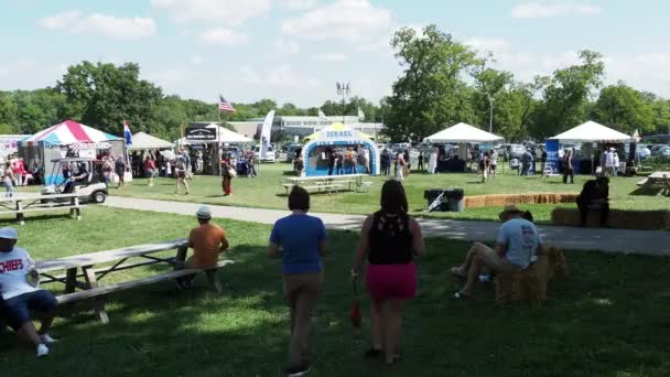 Kansas City Missouri August 2022 Ethnic Enrichment Festival Swope Park — Stock video