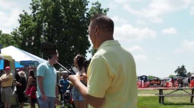 Kansas City Missouri - August 20, 2022 - Ethnic Enrichment Festival at Swope Park - Annual cultural diversity event featuring food, music, and dance from countries all over the globe.