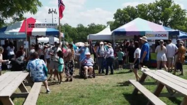 Kansas City Missouri - August 20, 2022 - Ethnic Enrichment Festival at Swope Park - Annual cultural diversity event featuring food, music, and dance from countries all over the globe.