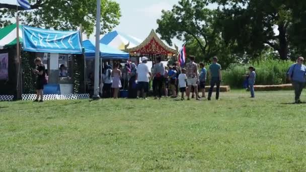 Канзас Сити Миссури Августа 2022 Года Фестиваль Этнического Обогащения Swope — стоковое видео