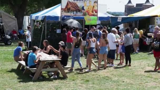 Kansas City Missouri August 2022 Ethnic Enrichment Festival Swope Park — Vídeo de Stock