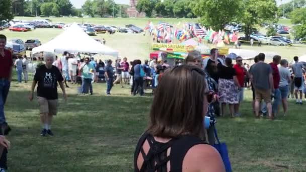 Kansas City Missouri August 2022 Ethnic Enrichment Festival Swope Park — Video Stock