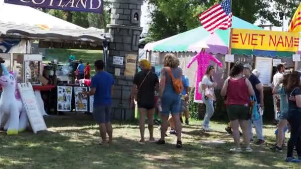 Kansas City Missouri Αυγούστου 2022 Ethnic Enrichment Festival Swope Park — Αρχείο Βίντεο