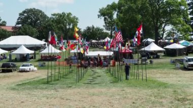 Kansas City Missouri - August 20, 2022 - Ethnic Enrichment Festival at Swope Park - Annual cultural diversity event featuring food, music, and dance from countries all over the globe.