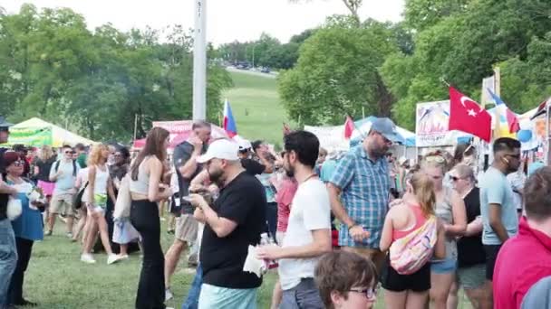 Kansas City Missouri August 2022 Ethnic Enrichment Festival Swope Park — Vídeos de Stock