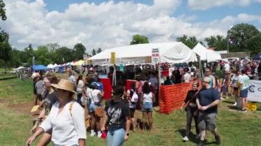 Kansas City Missouri - August 20, 2022 - Ethnic Enrichment Festival at Swope Park - Annual cultural diversity event featuring food, music, and dance from countries all over the globe.