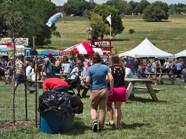 Kansas City Missouri - August 20, 2022 - Ethnic Enrichment Festival at Swope Park - Crowd Shot